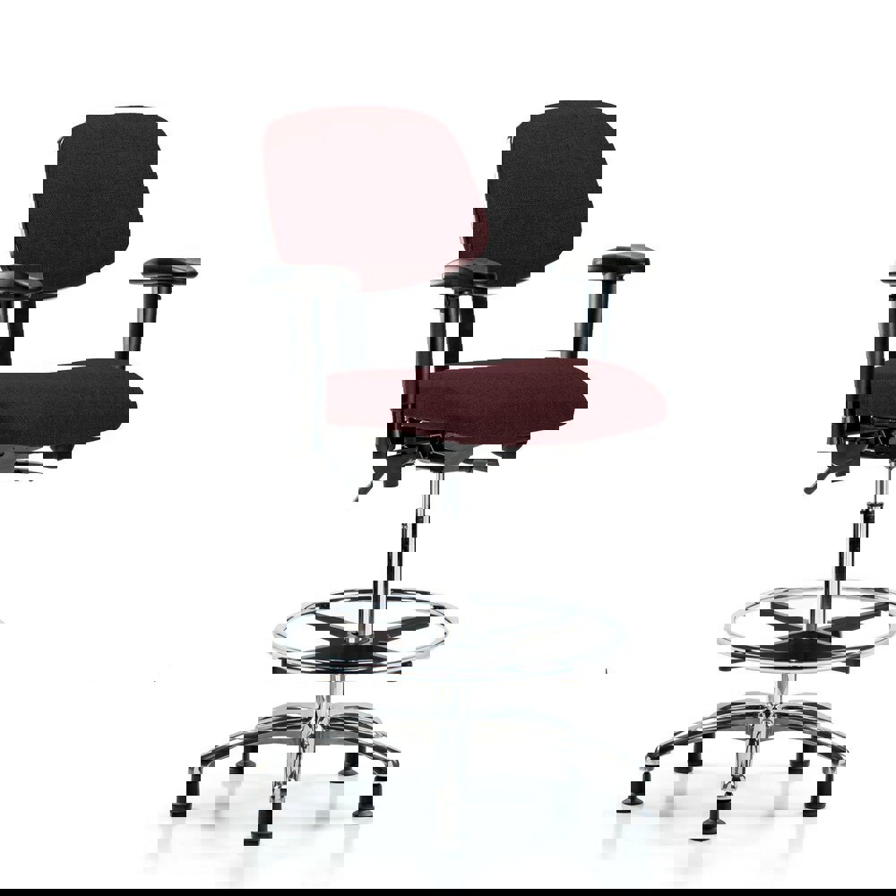 Task Chair: Olefin, Burgundy